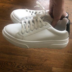 Topshop White Platform Sneakers